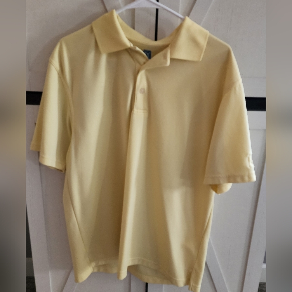 PGA Tour Men's Yellow Polo Shirt